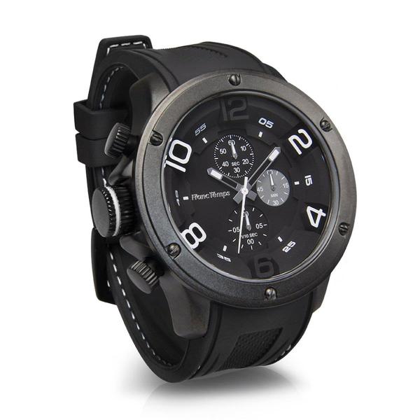 他サイト： 文字盤色-ホワイト [フランテンプス] FrancTemps 腕時計 GAVARNIE ガヴァルニ クロノグラフ メンズ ホワイト FTGC-WHの商品画像