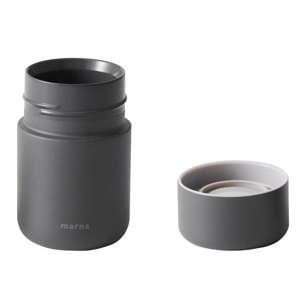 他サイト： Color:スレートブラック_Size:200ml マーナ (marna) Everywhereマグ 200ml (マグカップのような飲み心地) 真空2層 広口 (保温/保冷) マグボトル 水筒 小さめ スの商品画像