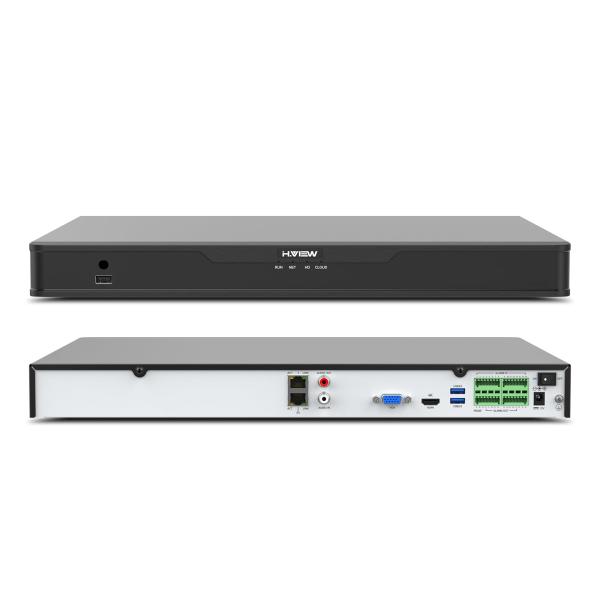 H.View 防犯録画機 NVRビデオレコーダー4K 8MP 最大32台増設可能