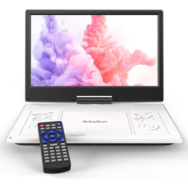 ポータブルdvdプレーヤー 14インチ 5000mAh 180°回転　高画質 ポータブルdvdプレーヤー 14インチ 5000mAh 180°回転 高画質