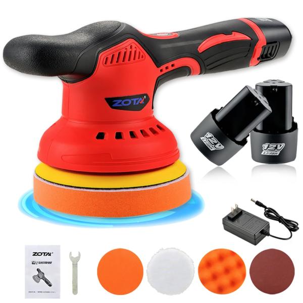 小型 ランダムオービタル式ポリッシャー,100V六段変速 日本語取扱説明書付