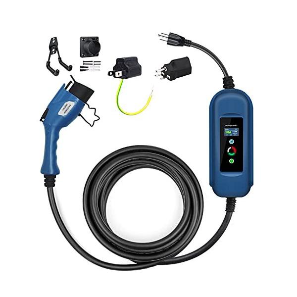 お手頃価格 EvKasoku EV充電器 ケーブル 電気自動車 充電ケーブル 100