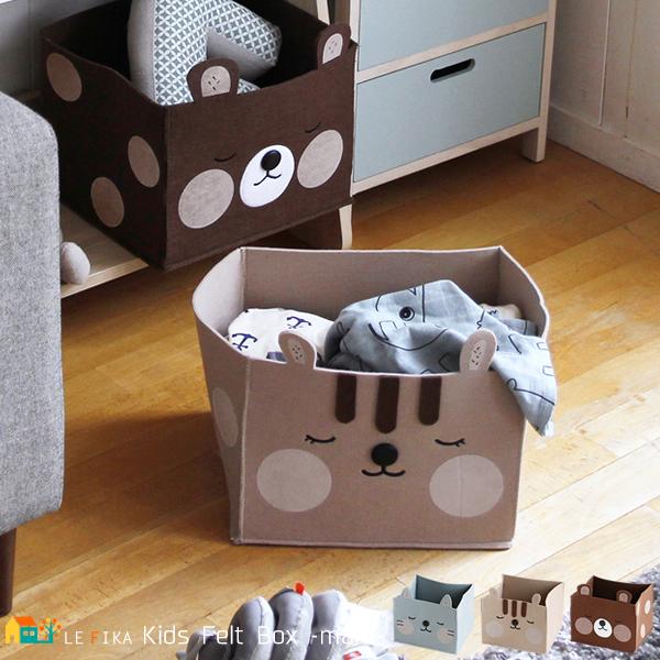 おもちゃ箱 収納ボックス 幅29cm 奥行26cm 高さ27cm 収納箱 おすすめ おしゃれ 北欧 アニマル フェルトボックス おもちゃ収納 ネコ リス クマ プレゼント ギフト Icn Ilr 3426 インテリア家具 レフィーカ 通販 Yahoo ショッピング