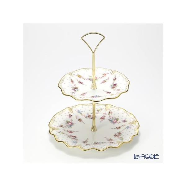 ロイヤルクラウンダービー　ロイヤルアントワネット アフタヌーンティースタンド2段 Royal Crown Derby 並行輸入品 ロイヤルクラウンダービー ロイヤル