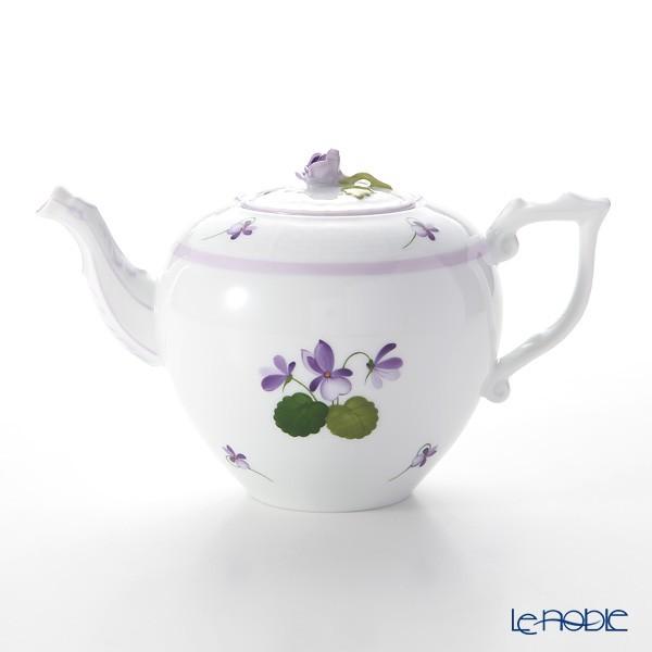 並行輸入品 ヘレンド バイオレット(ライラック) VIOLETL 00606-0-09 ティーポット ローズ 800ml