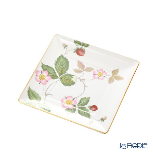  ワイルドストロベリー 四角い皿 WEDGWOOD（ウェッジウッド） 並行輸入品 ワイルドストロベリー