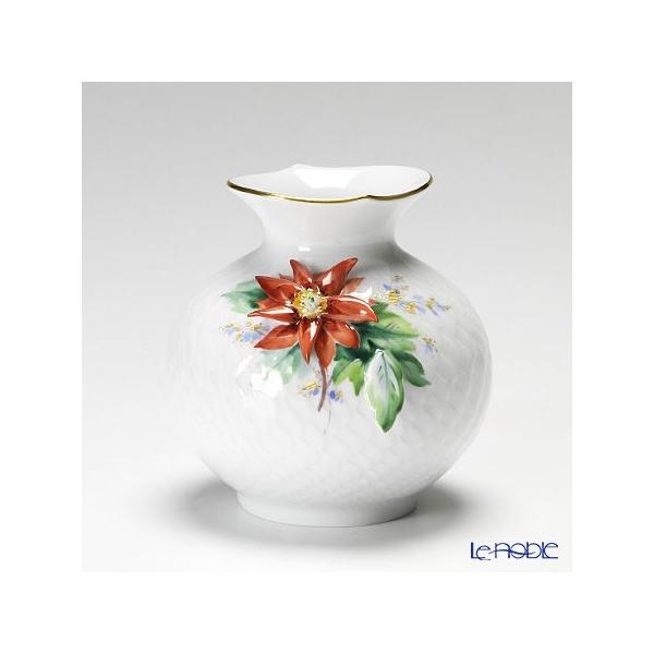 波の戯れ 並行輸入品 マイセン 花瓶 ポインセチア 9cm レッド 719391