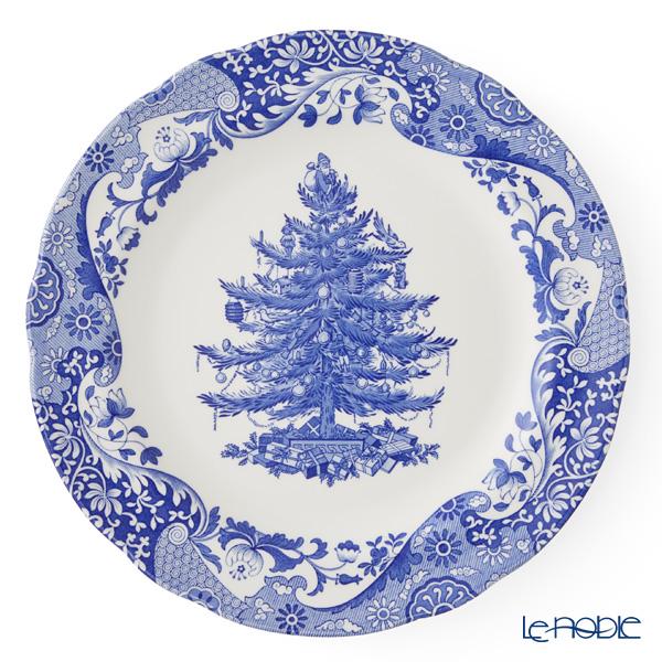 スポード　27cmプレート（2枚） クリスマスツリー Spode 並行輸入品 スポード ブルーイタリアン クリスマスツリー