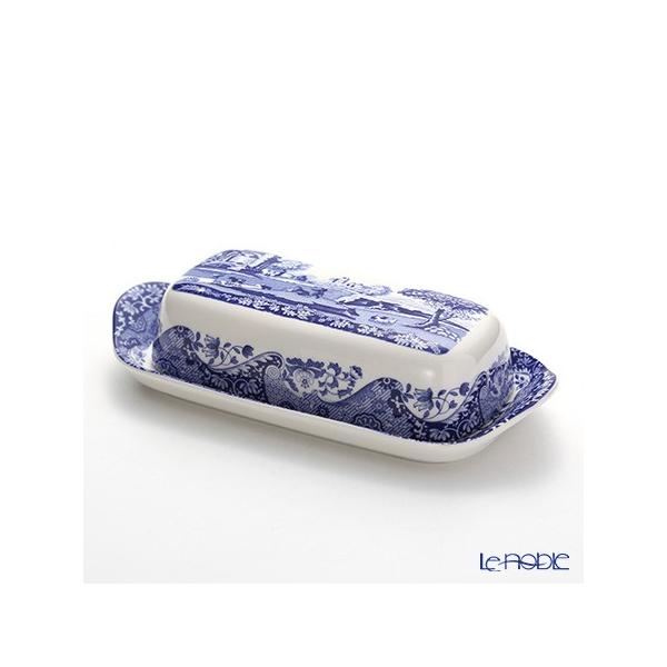 Spode 並行輸入品 スポード ブルーイタリアン バターディッシュ 20cm
