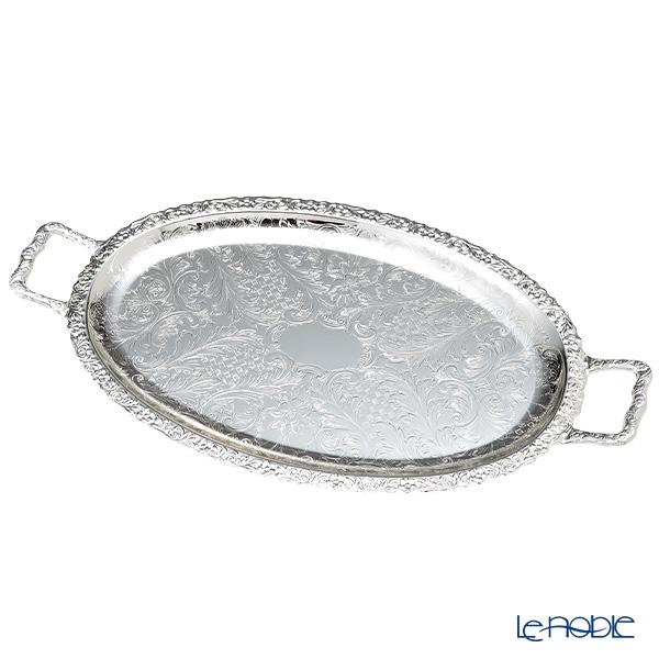 クイーン アン QUEEN ANNE(イギリス製銀メッキ) オーバルトレイ