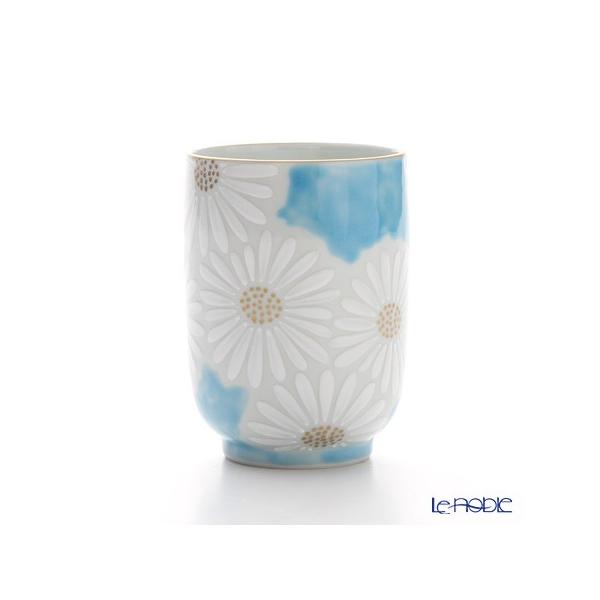 京焼・清水焼 湯呑 K0416 白菊青地 敬老の日 : ブランド洋食器 ル