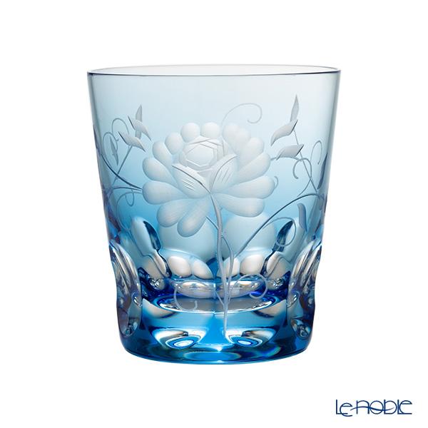 アルンシュタットクリスタル ローズ オールドファッショングラス 270ml アクア (色被せガラス)33367