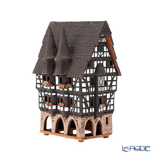 北欧リトアニア製陶器 ミデーネ MIDENE ミニチュアハウス 香台付