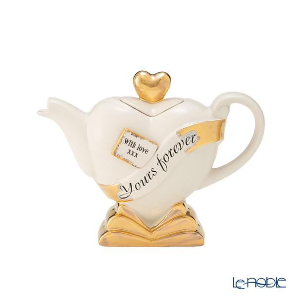 ティーポッタリー Teapottery ハート Yours Forever!(ホワイト) S