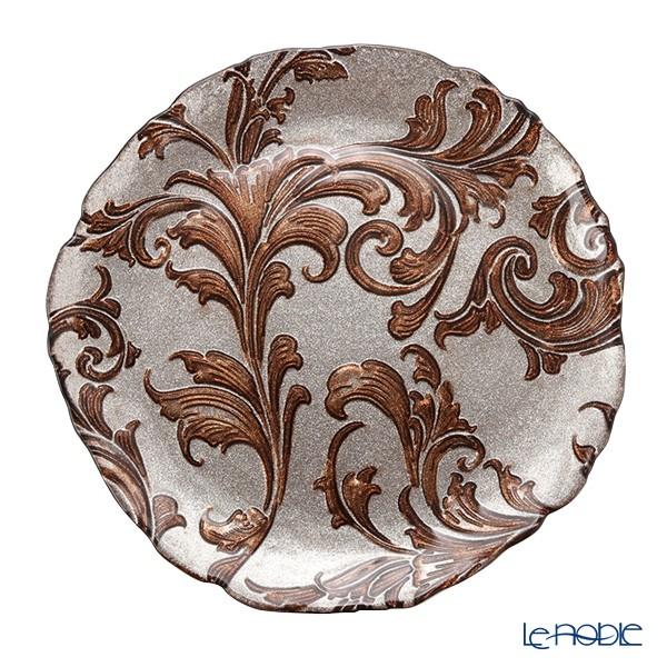 Vetro Felice ヴェトロ フェリーチェ アカンサス p プレート 28cm ブラウン 2 12 皿 ブランド洋食器 ル ノーブル 通販 Yahoo ショッピング