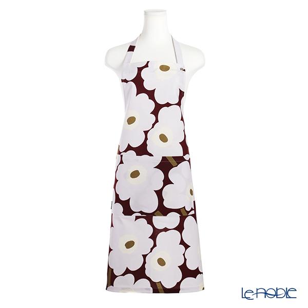 マリメッコ Marimekko Pieni Unikko ピエニ ウニッコ エプロン ダークレッド ライトグレー オフホワイト 着丈cm 391 aw コットン ブランド洋食器 ル ノーブル 通販 Yahoo ショッピング