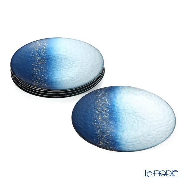 vetro felice 青色装飾皿 2枚セット