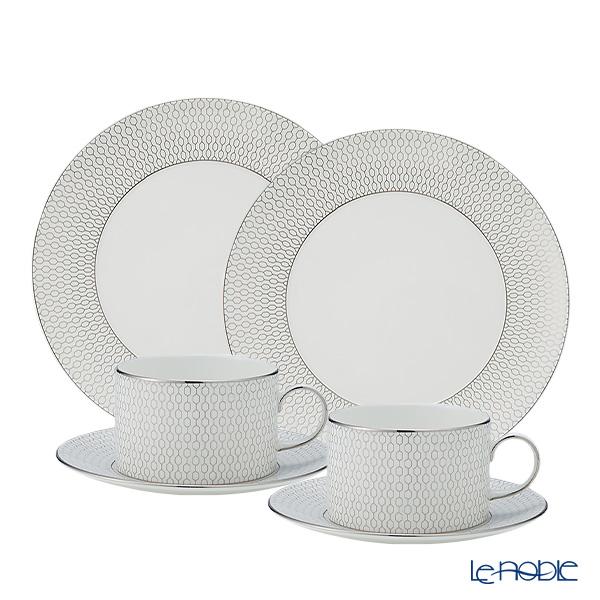 ウェッジウッド(Wedgwood) ジオ プラチナ トリオセット ティー ペア  