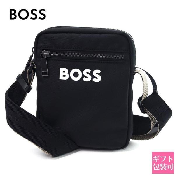 ヒューゴボス ショルダーバッグ メンズ HUGO BOSS Catch 3.0 NS Zip 50511961 001 ブラック クロスボディ 斜めがけ 縦型 小さめ 軽量 252g ロゴ