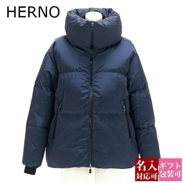 美品　国内正規品　ヘルノ / HERNO / ダウン ジレ　ネイビー　44 HERNO（ヘルノ） ダウンジャケット ダウンジャケット ネイビー 正規品
