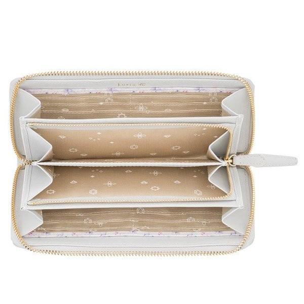 ヨンドシー 財布 ファスナー 本日 0時はp5倍 財布 女性用 4 長財布 女性用 長財布 レディーズ リボンモチーフ ローズプリント 4c 4ドシー シンプル 春財布 Luria4c 035 バッグ 財布のプルミエール