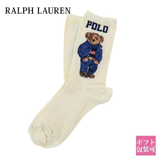 ラルフローレン ソックス レディース メンズ 靴下 ラルフローレン RALPH LAUREN 靴下 メンズ レディース ポロベア アイボリー 79071