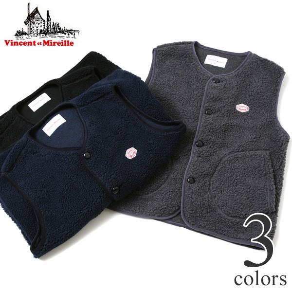 ヴァンソンエミレイユ スナップボアベスト フリースベスト Vincent Et Mireille Vm192mb251 メンズ レディース Vincentetmireille Boa V レアトレア 通販 Yahoo ショッピング