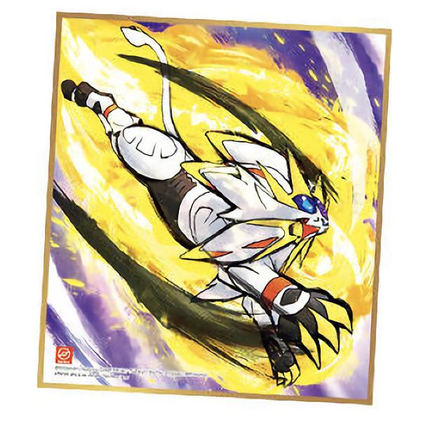 ポケモン イラストカード ルガルガン　色紙ART 7枚セット　ポケットモンスター 金箔押し] 5.ブラッキー＆ゾロアーク＆ルガルガン＆シルヴァディ
