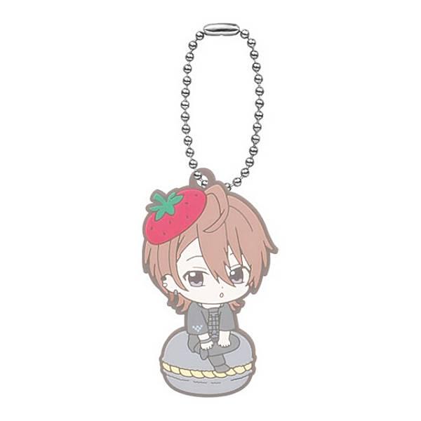 うり】 カラフルピーチ カプセルラバーマスコット〜カラフルマカロン