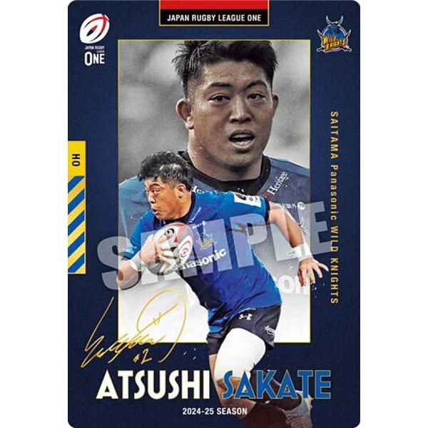 箔押しサイン] 1-28 坂手淳史/埼玉パナソニックワイルドナイツ (R レア