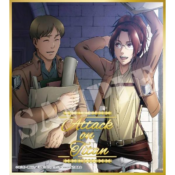 モブリット＆ハンジ】 進撃の巨人 ビジュアル色紙コレクション