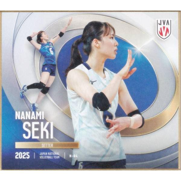 VNL 2025 バレーボール女子日本代表 関菜々巳選手 直筆mini色紙 N-04 関菜々巳 (ノーマル) 】 バレーボール女子日本代表2025