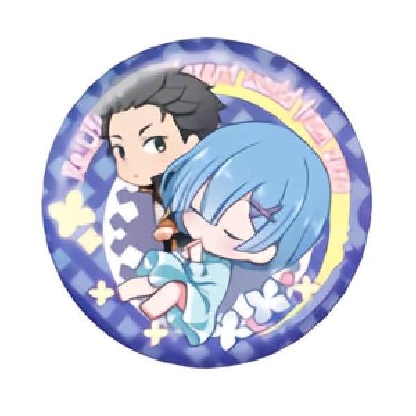 C賞 レム＆ナツキ・スバル (缶バッジ) 】 Re:ゼロから始める異世界生活