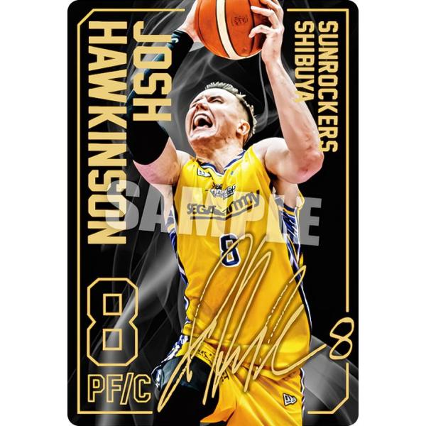 【[金箔サイン] 53.ジョシュ・ホーキンソン（レア）】 B.LEAGUE ツインウエハース