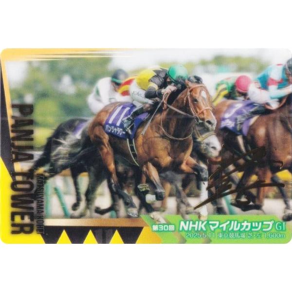 【[金色箔押し仕様] No.4-026 パンジャタワー 第30回NHKマイルカップ(GI)】サラブレッドホースコレクション ツインウエハース 第4R