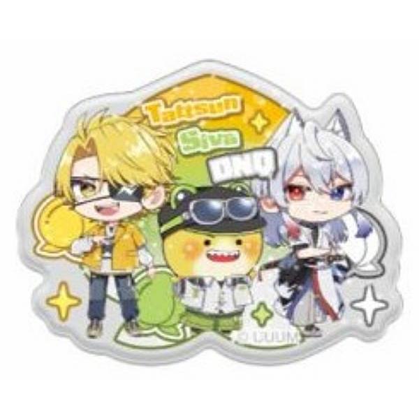 たっつん＆シヴァ＆どぬく】カラフルピーチ キラぷるステッカー