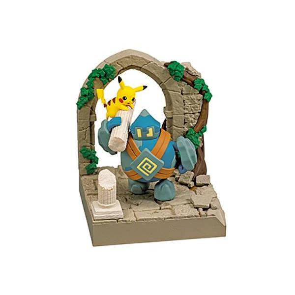 【ピカチュウ＆ゴビット】ポケットモンスター ポケモンジオラマコレクション 古城の遺跡