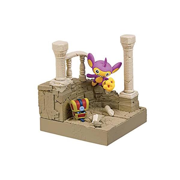 【エイパム＆コレクレー（はこフォルム）】ポケットモンスター ポケモンジオラマコレクション 古城の遺跡
