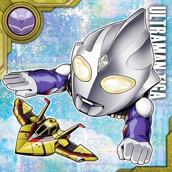 II-No.04 ウルトラマンティガ＆ガッツウイング (SR スーパーレア