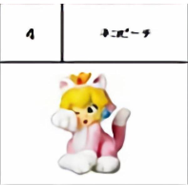 4.ネコピーチ】 チョコエッグ スーパーマリオ 3Dワールド+フューリー