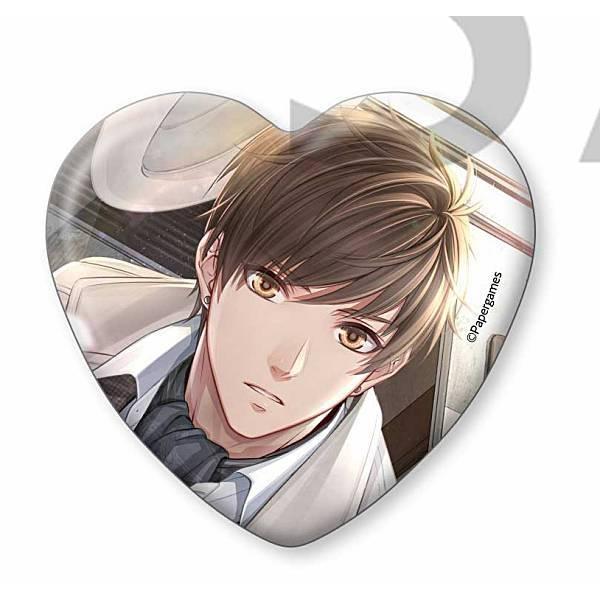 ハク】 恋とプロデューサー -EVOL×LOVE- ハート型缶バッジ