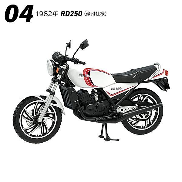 1982年 RD250(豪州仕様)】1/24スケールモデル ヴィンテージバイク