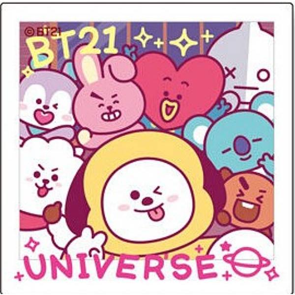 1.ALL/Say Cheese!】BT21 ダイカットステッカー付きスナック