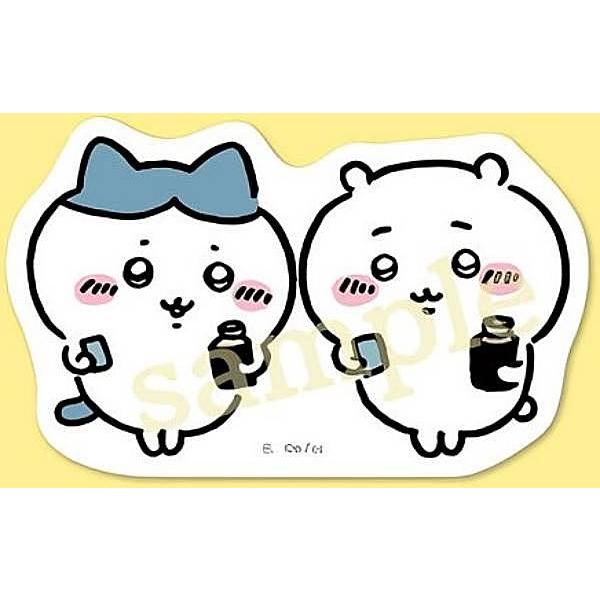 ハチワレ&ちいかわ(飲み物)】ちいかわ ダイカットステッカー ハチワレ&ちいかわ(飲み物)】ちいかわ ダイカットステッカー