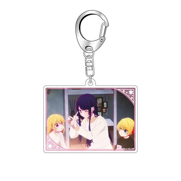 【新品】推しの子 アクア＆ルビー アクリルキーホルダー 2点セット 推し活グッズ アイ＆アクア＆ルビー(星の砂)】【推しの子】 場面写アクリル