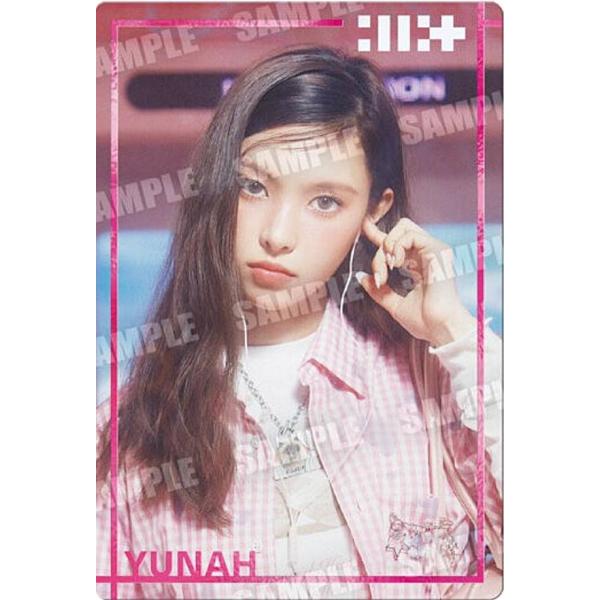 （【希少】 ILLIT ユナ naver shopping 限定 特典 トレカ 箔押し仕様] R-11 ユナ (レアシール) 】ILLIT ツインウエハース