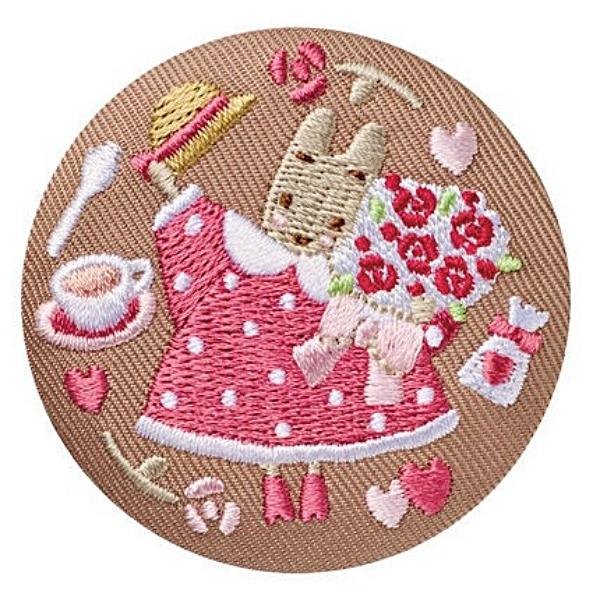 10.マロンクリーム】サンリオキャラクターズ 刺繍缶バッジビスケット3