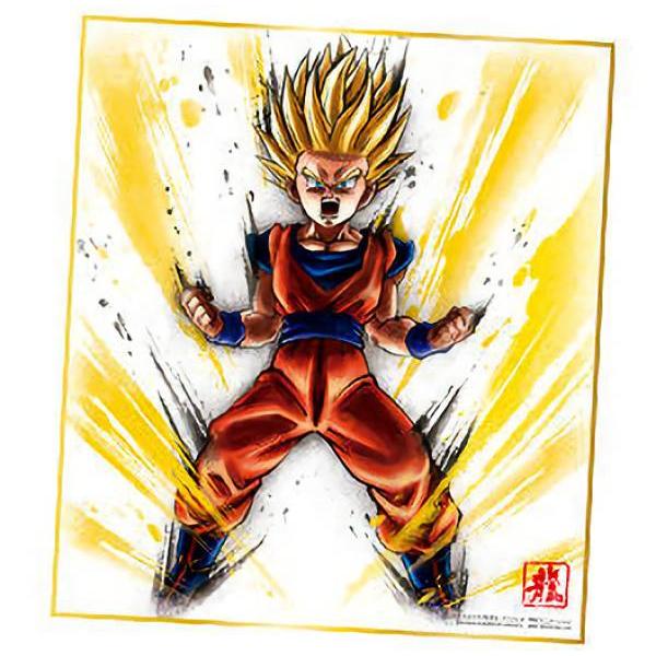 No.9 孫悟飯 超サイヤ人2】 ドラゴンボール 色紙ART 11 : トレカ
