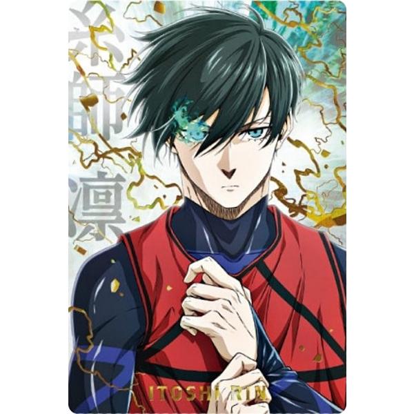 金色ホロ箔押し] 4-28 糸師凛 (SR スペシャルレアカード) 】ブルー