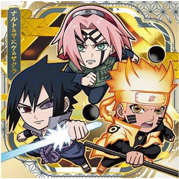 忍界5-29 ナルト＆サスケ＆サクラ (SR スーパーレア) 】にふぉるめー